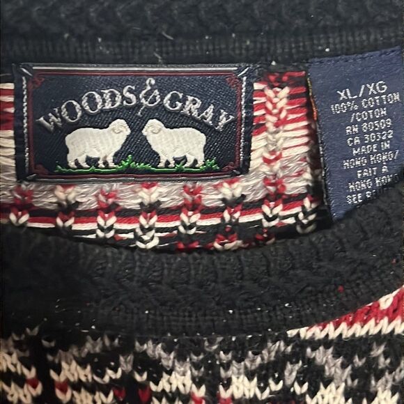 🔥🔥 Vintage WOODS & GRAY Heavy Thick Sweater - COOGI Style -Mens XL - EXCELLENT - Picture 3 of 7